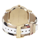  Shop Authentic Burberry The City White Dial White Leather Strap Watch for Women - BU9015 - Luxxuri