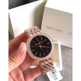  Shop Authentic Michael Kors Darci Black Dial Rose Gold Steel Strap Watch for Women - MK3402 - Luxxuri