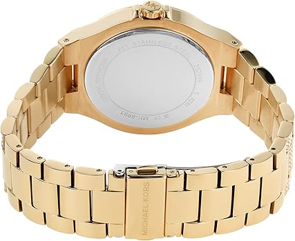 Shop Authentic Michael Kors Lennox Three Hand Crystals White Dial Gold Steel Strap Watch For Women - MK6991 - Luxxuri