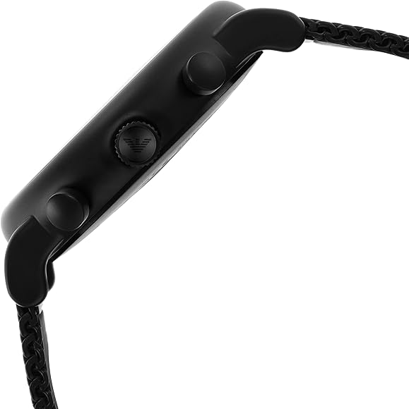  Shop Authentic Emporio Armani Luigi Chronograph Green Dial Black Mesh Bracelet Watch For Men - AR11470 - Luxxuri