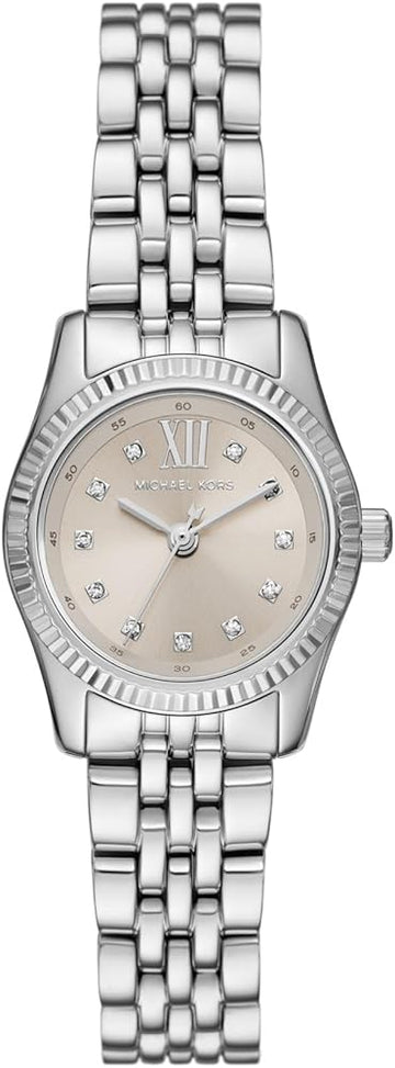  Shop Authentic Michael Kors Lexington Three-Hand Silver Dial Silver Steel Strap Watch for Women - MK4843 - Luxxuri