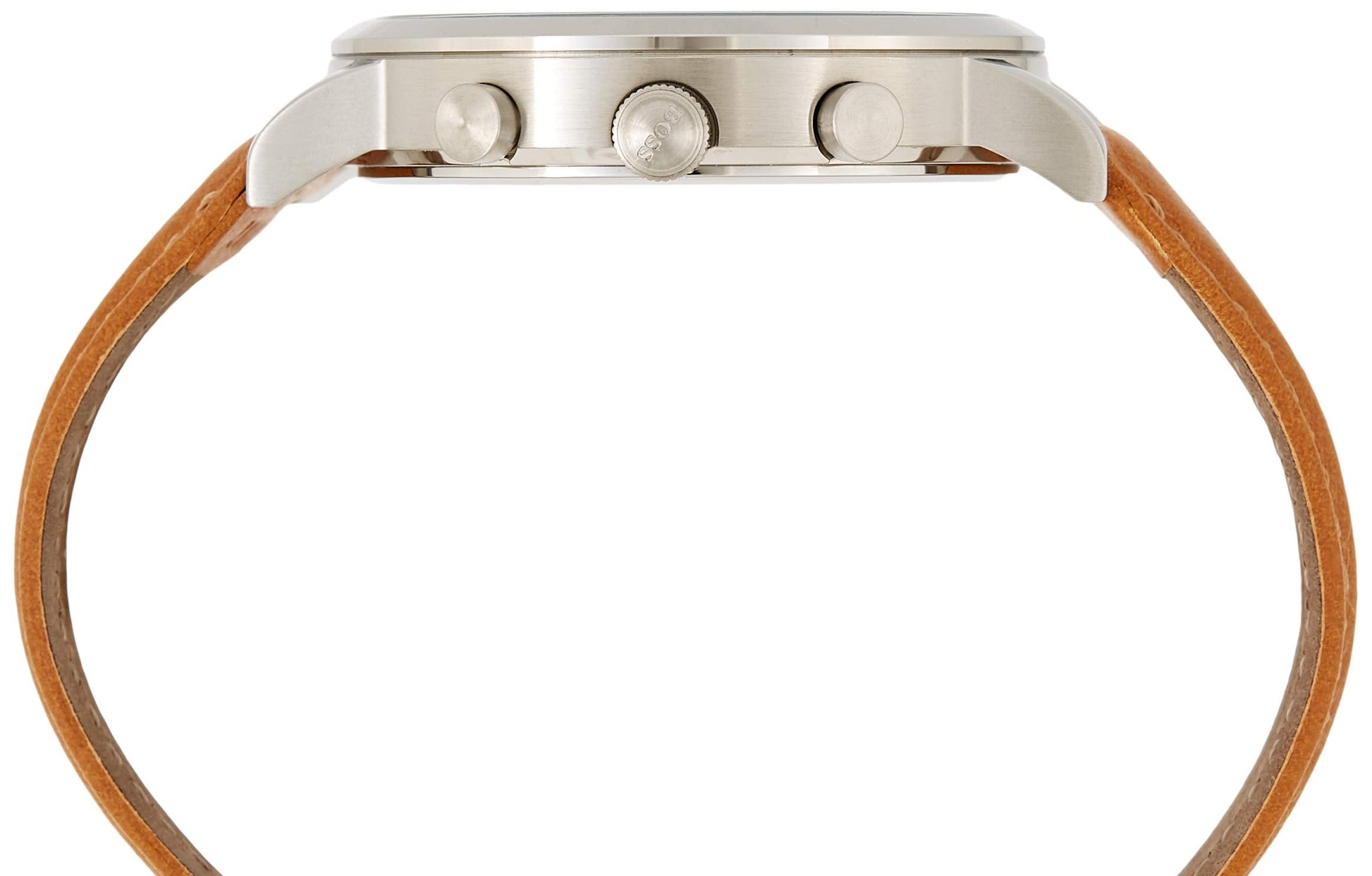  Shop Authentic Hugo Boss Spirit Grey Dial Brown Leather Strap Watch for Men - 1513691 - Luxxuri