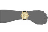  Shop Authentic Diesel Mr Daddy Gold Dial Black Leather Strap Watch For Men - DZ7363 - Luxxuri
