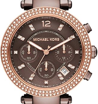  Shop Authentic Michael Kors Parker Analog Quartz Brown Dial Brown Steel Strap Watch For Women - MK6378 - Luxxuri