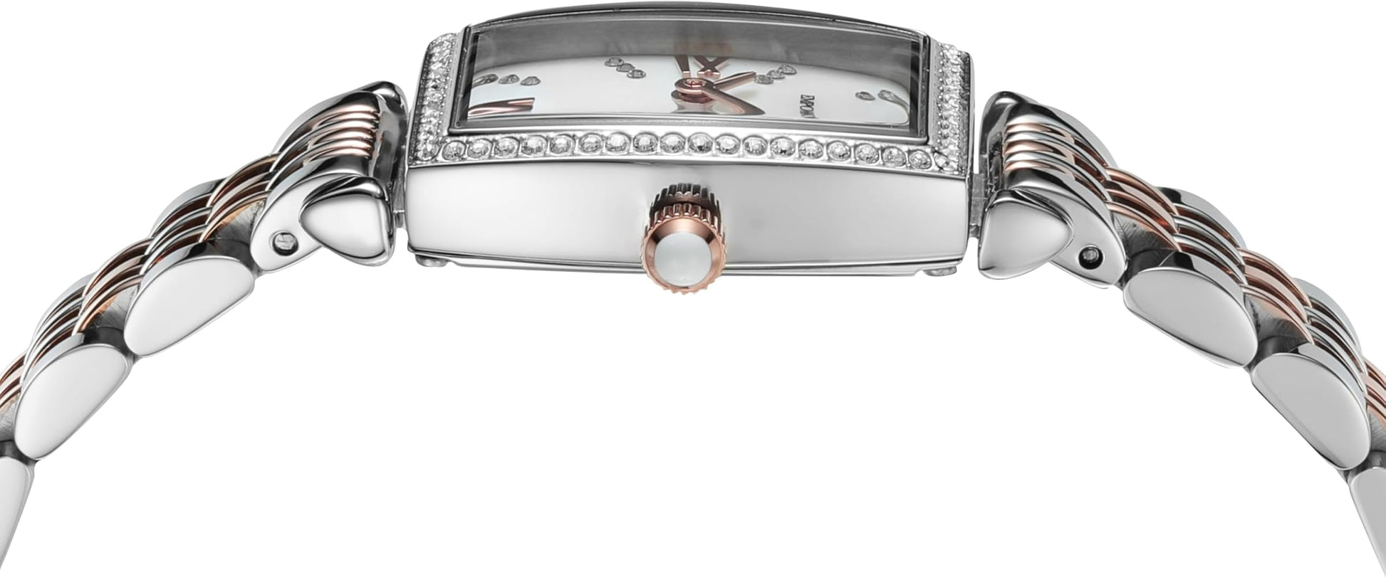  Shop Authentic Emporio Armani Gianni T Bar White Mother Of Pearl Dial Two Tone Steel Strap Watch For Women - AR11519 - Luxxuri