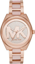  Shop Authentic Michael Kors Janelle Three Hand Rose Gold Dial Two Tone Steel Strap Watch For Women - MK7089 - Luxxuri