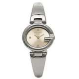  Shop Authentic Gucci Guccissima Quartz Silver Dial Silver Steel Strap Watch For Women - YA134502 - Luxxuri
