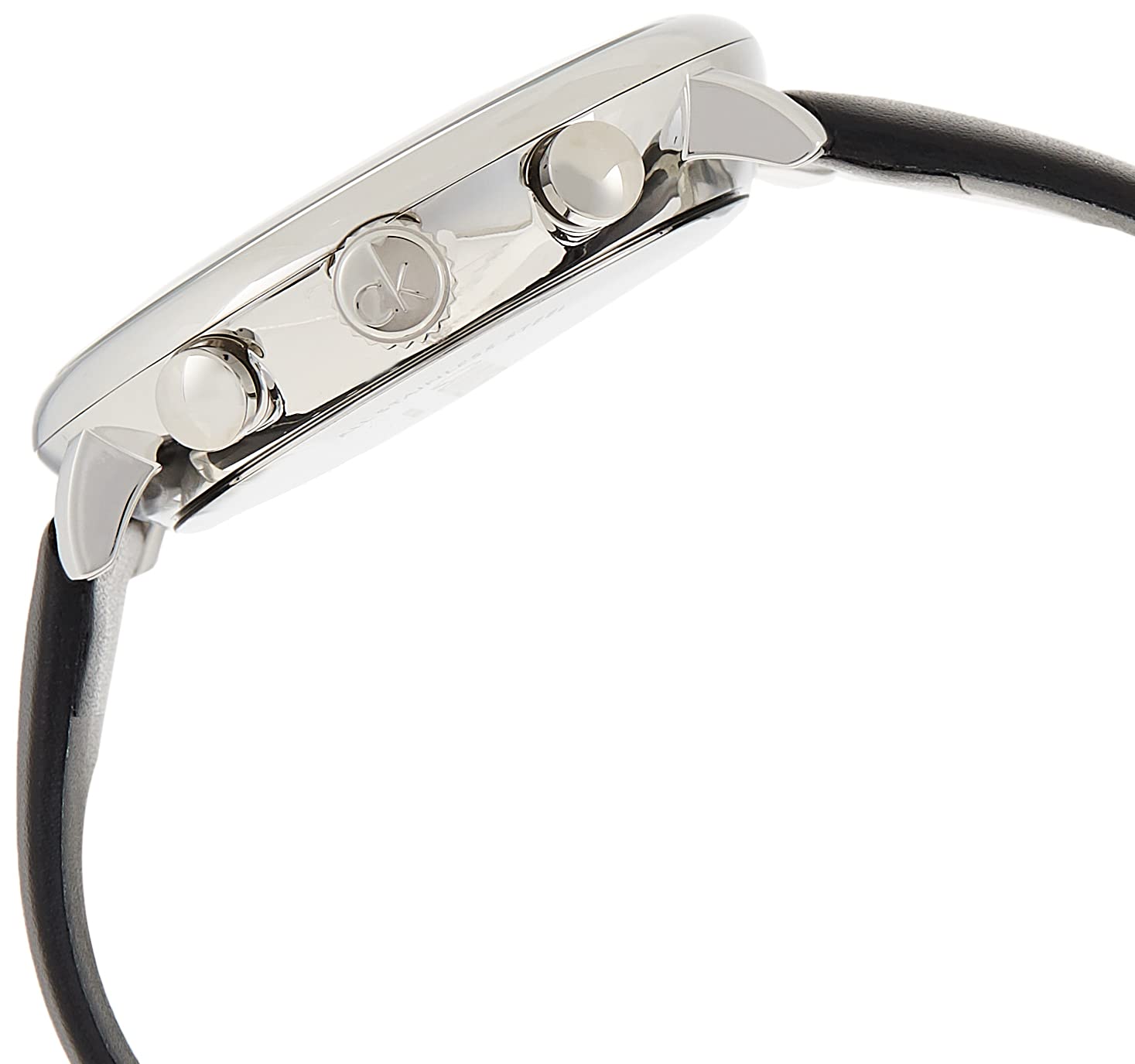  Shop Authentic Calvin Klein High Noon Chronograph Black Dial Black Leather Strap Watch for Men - K8M271C1 - Luxxuri