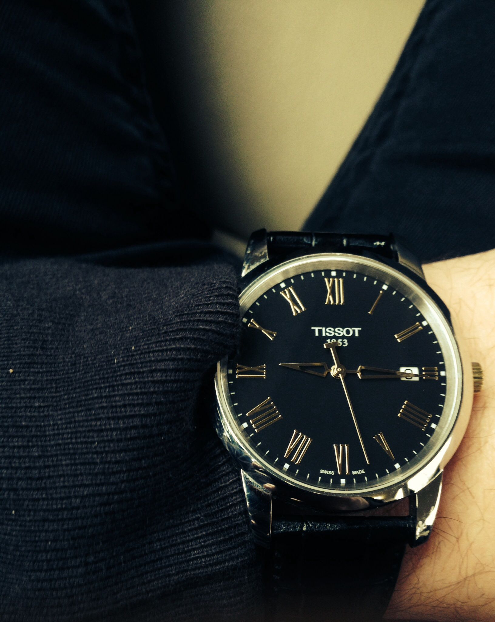  Shop Authentic Tissot Classic Dream Black Dial Black Leather Strap Watch for Men - T033.410.16.053.01 - Luxxuri