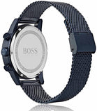  Shop Authentic Hugo Boss Navigator Chronograph Blue Dial Blue Mesh Bracelet Watch for Men - 1513538 - Luxxuri