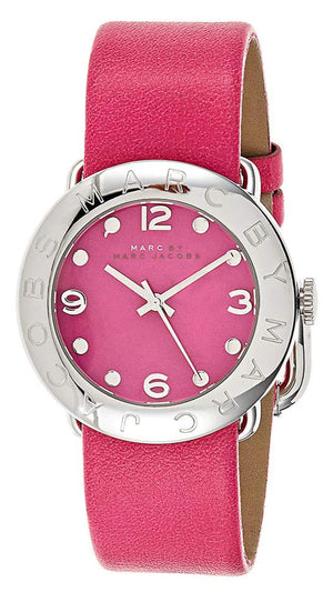  Shop Authentic Marc Jacobs Amy Pop Pink Dial Pink Leather Strap Watch for Women - MBM1286 - Luxxuri