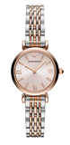  Shop Authentic Emporio Armani Gianni T Bar Pink Dial Two Tone Steel Strap Watch For Women - AR11223 - Luxxuri