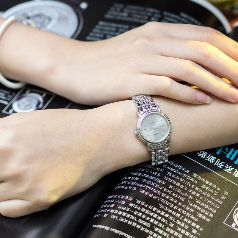  Shop Authentic Longines Presence 25.5mm Automatic Stainless Steel Watch for Women - L4.321.4.72.6 - Luxxuri