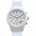  Shop Authentic Emporio Armani Ceramica Chronograph White Dial White Strap Watch For Men - AR1453 - Luxxuri