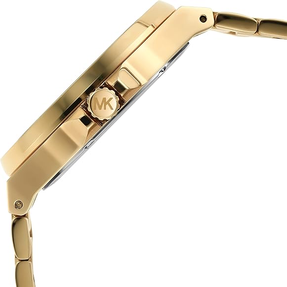  Shop Authentic Michael Kors Lennox Three-Hand Quartz Gold Dial Gold Steel Strap Watch For Men - MK8939 - Luxxuri