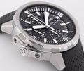  Shop Authentic IWC Aquatimer Chronograph Black Dial Black Leather Strap Watch for Men - IW376803 - Luxxuri