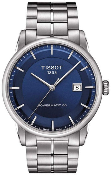  Shop Authentic Tissot Luxury Powermatic 80 Blue Dial Silver Steel Strap Watch For Men - T086.407.11.041.00 - Luxxuri