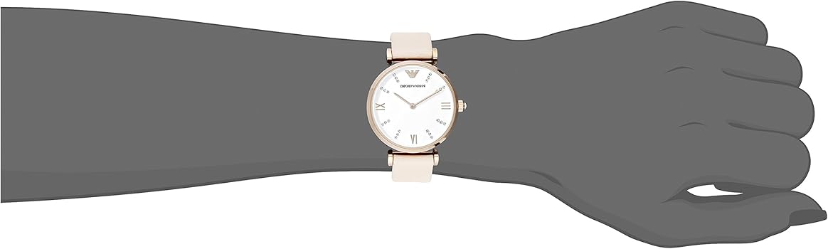  Shop Authentic Emporio Armani Gianni T Bar Quartz White Dial Beige Leather Strap Watch For Women - AR1927 - Luxxuri