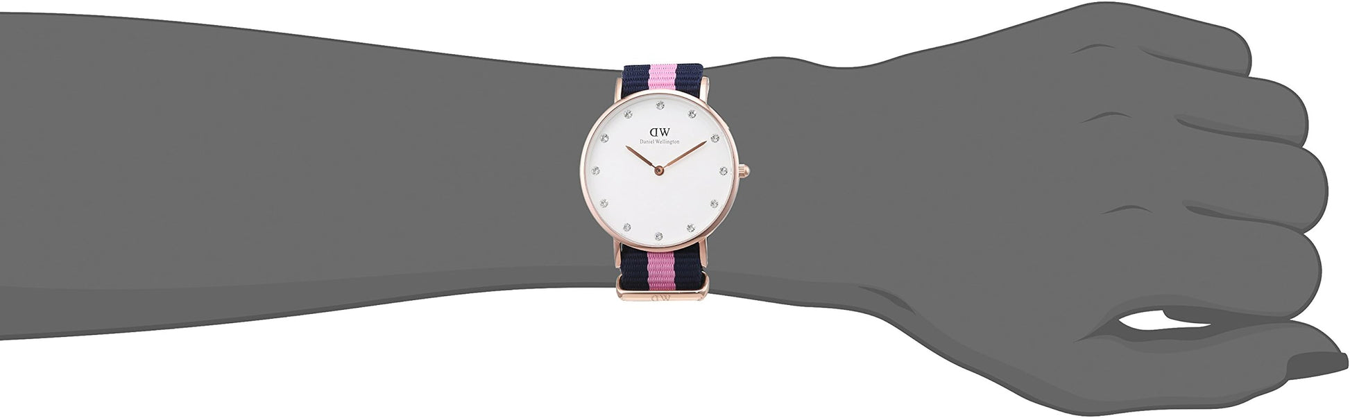  Shop Authentic Daniel Wellington Classy Winchester White Dial Two Tone NATO Strap Watch For Women - DW00100077 - Luxxuri