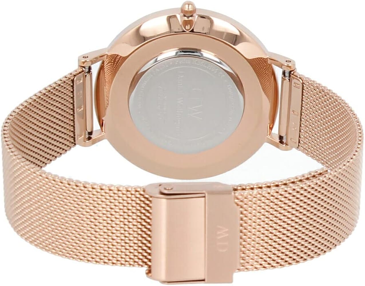  Shop Authentic Daniel Wellington Petite Amber Brown Dial Rose Gold Mesh Strap Watch for Women - DW00100478 - Luxxuri