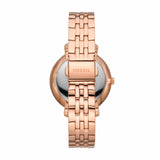  Shop Authentic Fossil Jacqueline Analog Moonphase Mother of Pearl White Dial Rose Gold Steel Strap Watch for Women - ES5165 - Luxxuri