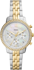  Shop Authentic Fossil Neutra Chronograph Mother of Pearl White Dial Two Tone Steel Strap Watch for Women - ES5216 - Luxxuri