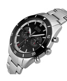  Shop Authentic Hugo Boss Santiago Black Dial Silver Steel Strap Watch for Men - 1513862 - Luxxuri
