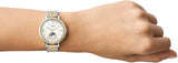 Shop Authentic Fossil Jacqueline Analog Moonphase Mother of Pearl White Dial Two Tone Steel Strap Watch for Women - ES5166 - Luxxuri