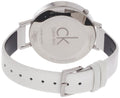 Shop Authentic Calvin Klein Equal White Dial White Leather Strap Watch for Women - K3E231L6 - Luxxuri