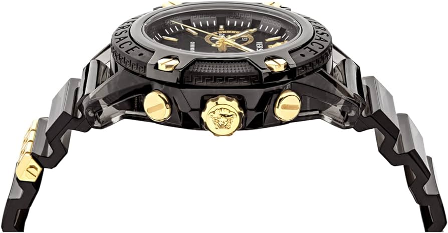  Shop Authentic Versace Icon Active Chronograph Black Dial Black Steel Strap Watch for Men - VEZ700421 - Luxxuri