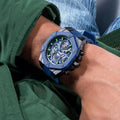  Shop Authentic Guess Formula Multifunction Blue Dial Blue Silicone Strap Watch For Men - GW0579G3 - Luxxuri