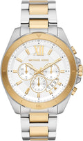  Shop Authentic Michael Kors Brecken Chronograph White Dial Two Tone Steel Strap Watch For Men - MK9064 - Luxxuri