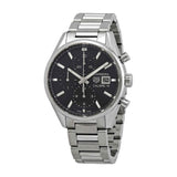  Shop Authentic Tag Heuer Carrera Automatic Chronograph Black Dial Silver Steel Strap Watch for Men - CBK2110.BA0715 - Luxxuri