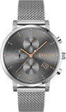  Shop Authentic Hugo Boss Integrity Grey Dial Silver Mesh Bracelet Watch for Men - 1513807 - Luxxuri