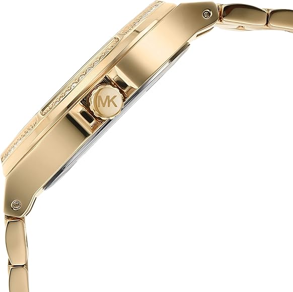  Shop Authentic Michael Kors Lennox Three Hand Crystals White Dial Gold Steel Strap Watch For Women - MK6991 - Luxxuri