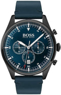  Shop Authentic Hugo Boss Pioneer Quartz Blue Dial Blue Leather Strap Watch For Men - 1513711 - Luxxuri