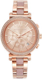  Shop Authentic Michael Kors Sofie Chronograph Rose Gold Dial Rose Gold Steel Strap Watch For Women - MK6560 - Luxxuri