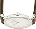  Shop Authentic Daniel Wellington Dapper Bristol White Dial Brown Leather Strap Watch For Women - DW00100098 - Luxxuri