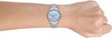  Shop Authentic Michael Kors Layton Chronograph Mother of Pearl Blue Dial Silver Steel Strap Watch For Women - MK6847 - Luxxuri