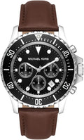  Shop Authentic Michael Kors Everest Chronograph Black Dial Brown Leather Strap Watch For Men - MK9054 - Luxxuri