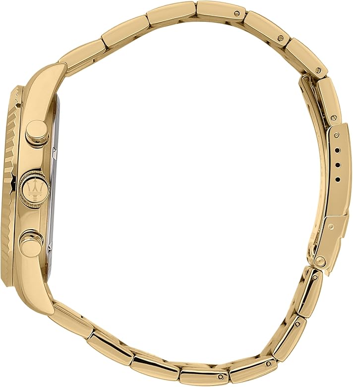  Shop Authentic Maserati Competizione Chronograph Blue Dial Gold Steel Strap Watch For Men - R8853100026 - Luxxuri