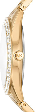  Shop Authentic Michael Kors Harlowe Three-Hand Quartz Gold Dial Gold Steel Strap Watch For Women - MK4709 - Luxxuri
