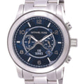  Shop Authentic Michael Kors Stop Hunger Chronograph Blue Dial Silver Steel Strap Watch for Men - MK8314 - Luxxuri