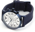  Shop Authentic Emporio Armani Renato Chronograph Silver Dial Blue Silicone Strap Watch For Men - AR11026 - Luxxuri