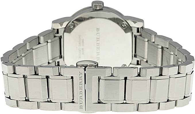  Shop Authentic Burberry The City Diamonds Silver Dial Silver Steel Strap Watch for Women - BU9229 - Luxxuri