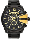  Shop Authentic Diesel Mega Chief Chronograph Black Dial Black Steel Strap Watch For Men - DZ4338 - Luxxuri