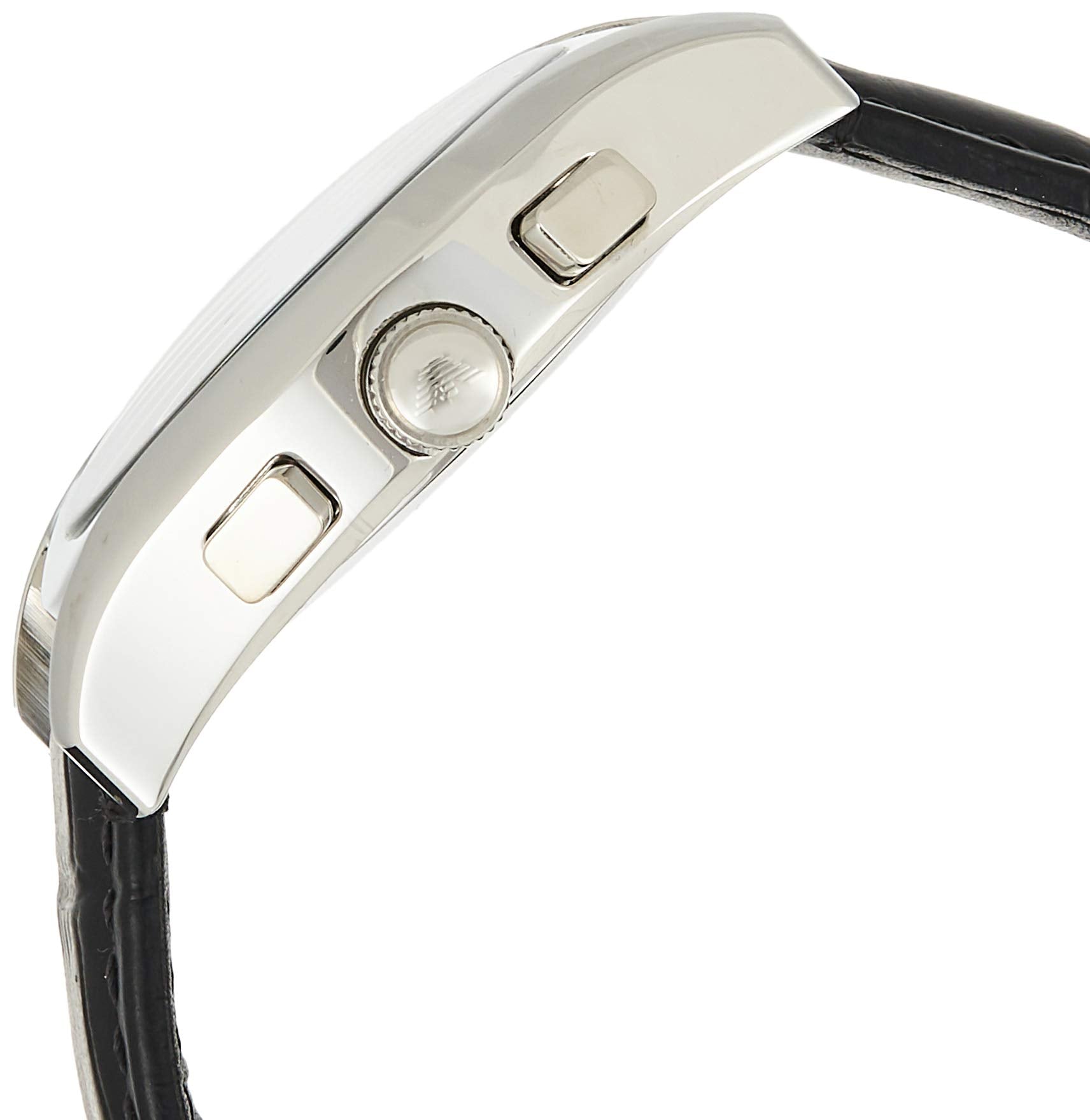  Shop Authentic Emporio Armani Valente Chronograph Black Dial Black Leather Strap Watch For Men - AR1633 - Luxxuri