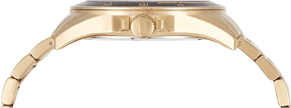 Tommy Hilfiger Sport White Dial Gold Steel Strap Watch for Men - 1791365