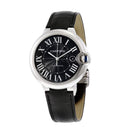  Shop Authentic Cartier Ballon Bleu De Cartier Black Dial Black Leather Strap Watch for Men - WSBB0003 - Luxxuri