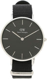  Shop Authentic Daniel Wellington Classic Bayswater Black Dial Black NATO Strap Watch For Women - DW00100282 - Luxxuri